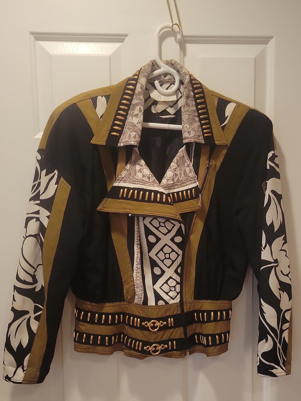 Vintage 90s Caché Studded Western Statement Blazer Jacket